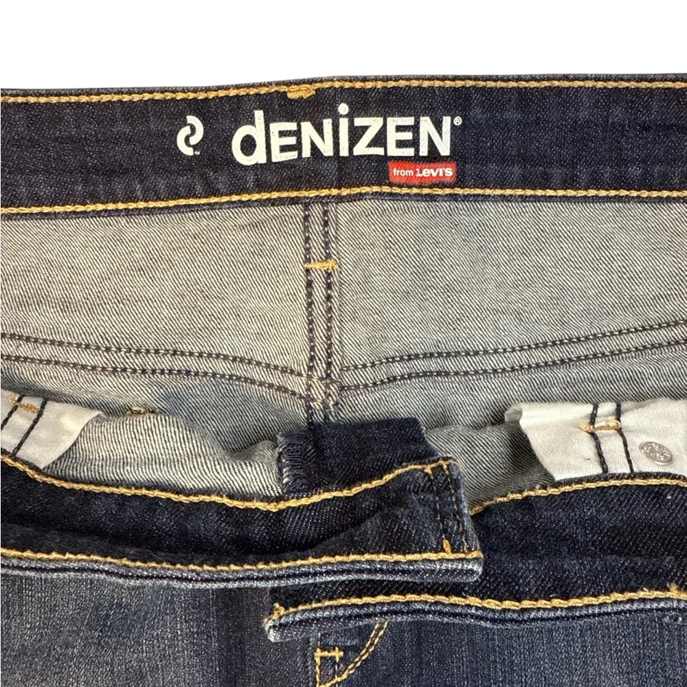 Levi”s Denizen Denim Skirt Size 16 Stretch Dark Wash - Picture 4 of 6
